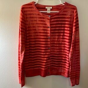 Sundance M Red Button Up Sweater
